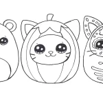 coloriage Squishmallow à imprimer pour enfant de 8 ans