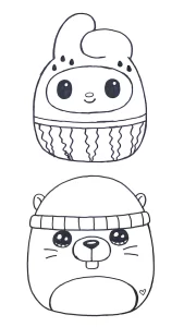coloriage Squishmallow pour enfant de à imprimer