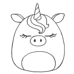 imprimer coloriage Squishmallow