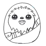 coloriage Squishmallow et découpage à imprimer