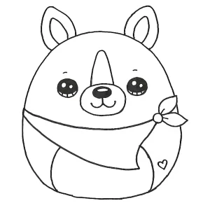 coloriage Squishmallow d