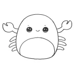coloriage Squishmallow et decoupage