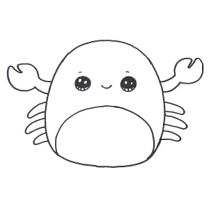 coloriage Squishmallow et decoupage