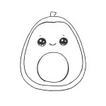 coloriage Squishmallow à imprimer pour enfant de 4 ans