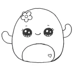 coloriage Squishmallow gratuit pour enfants