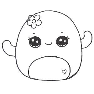 coloriage Squishmallow gratuit pour enfants