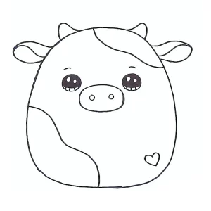 coloriage Squishmallow à imprimer pour enfant de 8 ans