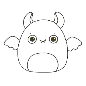 coloriage Squishmallow de pour enfants