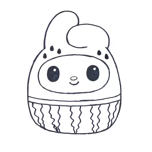 coloriage Squishmallow a colorier en ligne gratuitement