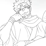télécharger coloriage Sukuna gratuit