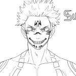 coloriage Sukuna et dessins