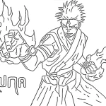 coloriage Sukuna gratuit