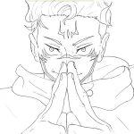 coloriage Sukuna à imprimer a4