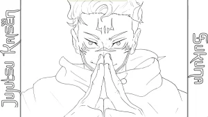 coloriage Sukuna à imprimer a4