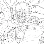 coloriage Sukuna à imprimer gratuit
