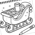 coloriage Traineau Du Père Noël à imprimer pdf