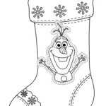 coloriage Chaussette de Noël update à imprimer pdf gratuit