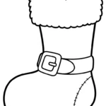 coloriage Chaussette de Noël update à imprimer pour enfant de 8 ans