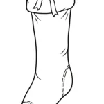 coloriage Chaussette de Noël update à imprimer pour enfant de 9 ans