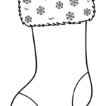 coloriage Chaussette de Noël update a dessiner en ligne
