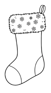 coloriage Chaussette de Noël update a dessiner en ligne