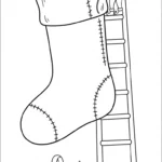 imprimer coloriage Chaussette de Noël update