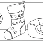 coloriage Chaussette de Noël update et découpage à imprimer