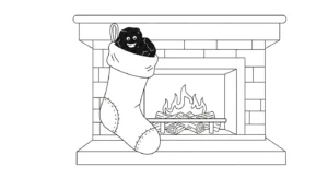 coloriage Chaussette de Noël update pour enfant de 10 ans