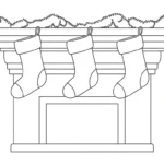 coloriage Chaussette de Noël update a dessiner et imprimer