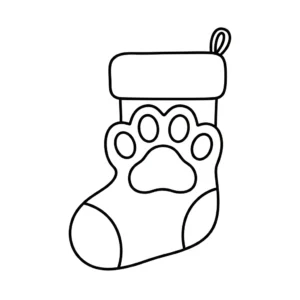 coloriage Chaussette de Noël update à imprimer pour enfant de 8 ans