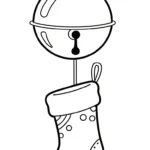 coloriage Chaussette de Noël update gratuit pour enfants