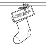 coloriage Chaussette de Noël update pour enfant de 7 ans