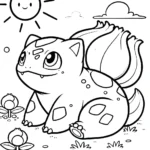 image de coloriage Bulbizarre pour enfant
