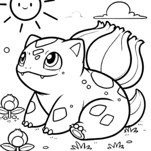 image de coloriage Bulbizarre pour enfant