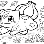 image pour coloriage Bulbizarre enfant