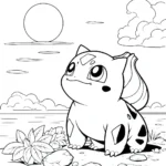 coloriage Bulbizarre à imprimer kawaii
