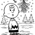 coloriage Charlie Brown Noël pour enfants
