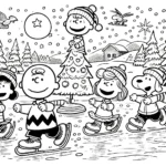 a imprimer coloriage Charlie Brown Noël gratuit