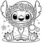 coloriage Couronne de Noël gratuit a imprimer