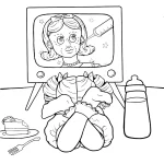 coloriage Cry Baby pour enfant a imprimer gratuit