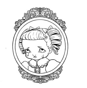 coloriage Cry Baby a telecharger