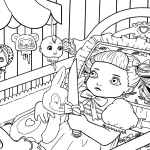 image de coloriage Cry Baby pour enfant