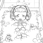 image de coloriage Cry Baby pour enfant