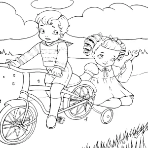 coloriage Cry Baby pour enfants à imprimer