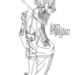 coloriage Dandadan a colorier en ligne gratuitement