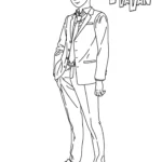 coloriage Dandadan à imprimer pour enfants
