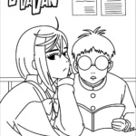 coloriage Dandadan en ligne pour enfant