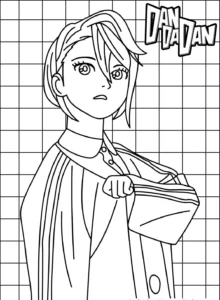 coloriage Dandadan gratuit pour enfants