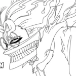 coloriage Dandadan pour enfants