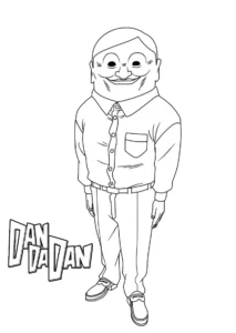 image de coloriage Dandadan pour enfant